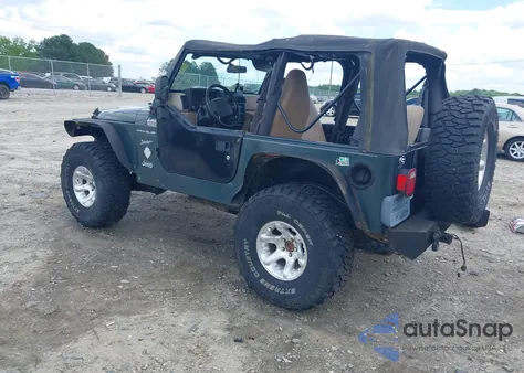 2002 Jeep Wrangler Sport из США, поврежденный, VIN 1J4FA49S52P760173